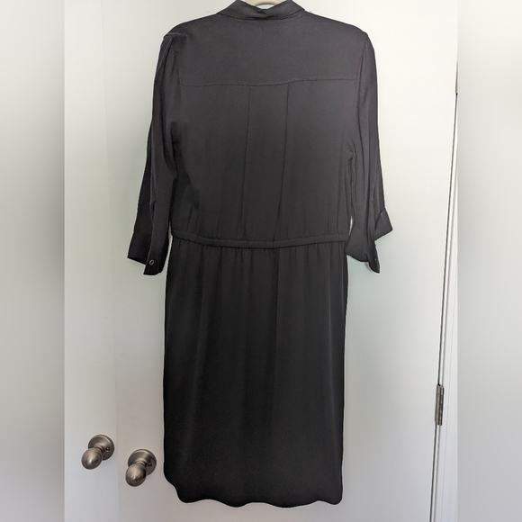Old Navy Black Button Dress Medium - Picture 2 of 3